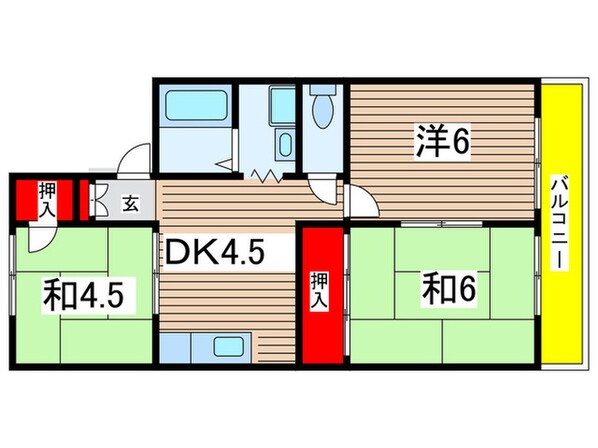 ヴァンベールタツミの物件間取画像